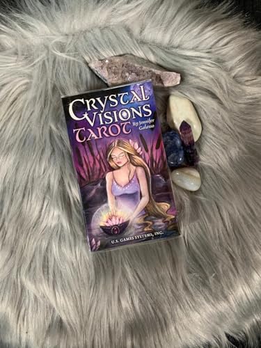 Image of AYME Tarot Card Game 78 Pieces Crystal Visions Tarot Cards Decks For Beginners, Classic Traditional Standard Tarot Deck Fortune Telling Game Divination Tools For Adults (Style 5)