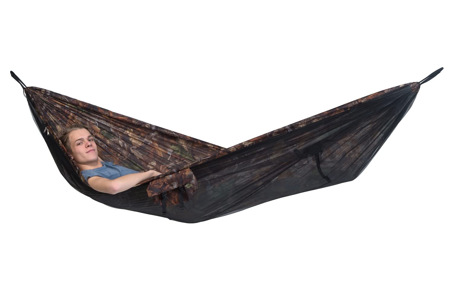 AMAZONAS Zanzariera Traveller Forest Ultra Light Amaca in 100% nylon resistente e traspirante, circa 500 g, dimensioni confezione: 24,5 x 8,5 cm, 275 cm x 140 cm