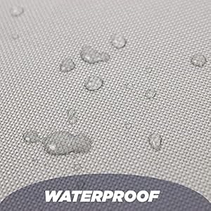   Downtown-Pet-Supply-Dog-Crate-Pad-42-x-27-Waterproof-Ripstop-Nylon-Dog-Crate-Mat-Chew-Proof-and-Machine-Washable-Light-and-Dark-Grey-XL