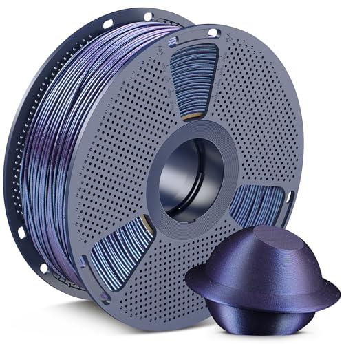 Image of SUNLU Galaxy PLA 3D Printer Filament, Sparkling and Dazzling PLA Filament 1.75mm, Neatly Wound 3D Filament, Colorful Black, Dimensional Accuracy + /-0.02mm, 1KG Spool.(PLA Stardust Purple)