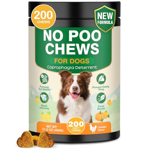 NEXZL 200 Chew No Poo Chews for Dogs-Coprophagia Stool Eating