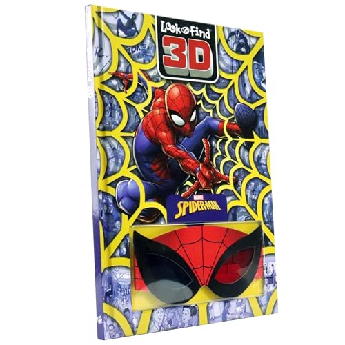Marvel Spider-man 3D Look and Find Activity Book! - Spidey 3D Glasses Included! - PI Kids Hardcover – June 18, 2024 - Image 4