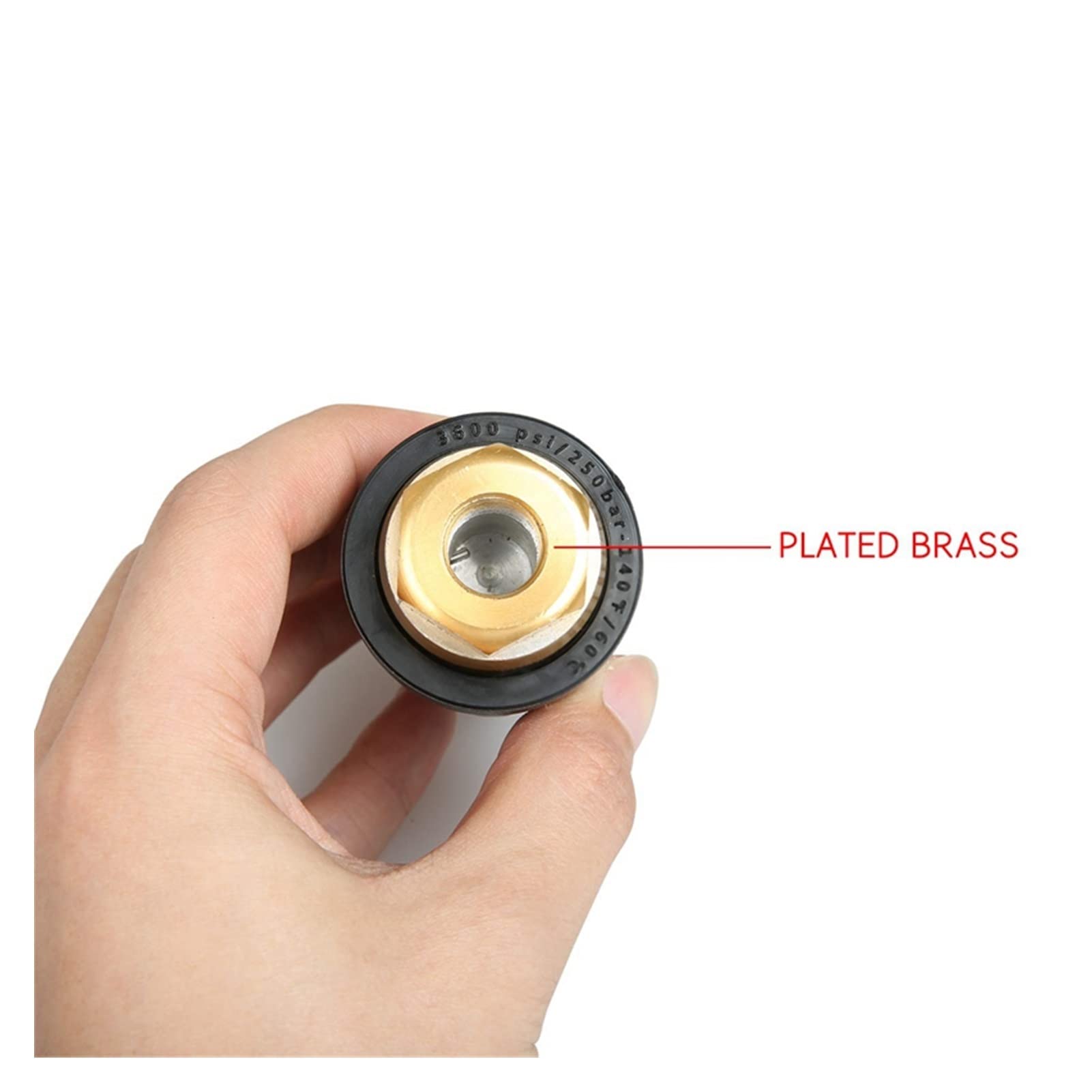 XENITE Boquilla de inyección de Combustible 2X Boquilla De Turbo De Lavadora De Presión Universal para Accesorios De Salida De Alta Presión Rotario 3.0 Orificio 1/4 Pulgadas 3000 PSI