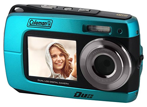 Coleman Duo2 2V8WP Dual Screen Shock & Waterproof Digital Camera (Blue)