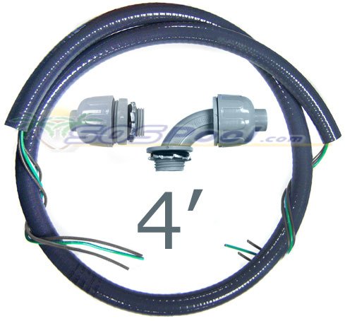 CMI 4 ft. 1/2 inch Whip Kit 220V 3-Wire WW1241-220