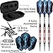 Viper Astro 80% Tungsten Soft Tip Darts with Storage/Travel Case, Red Rings, 18 Grams