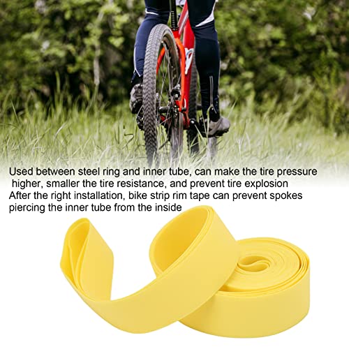 BORDSTRACT Bicycle Rim Strip, 29\" x 20mm Bike Rim Tape, 2Pcs Durable PVC Bicycle Tire Liner Puncture High Pressure Temperature Resistant Bicycle Inner Tube Protector for Mountain Road Bicycle - Thumbnail 4