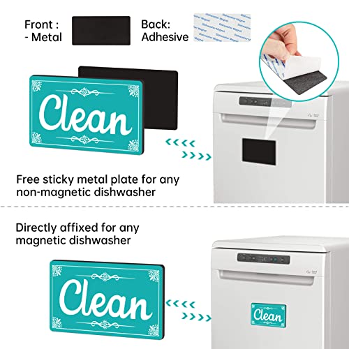 Psler MY CLE-DTY MAGNET-2 Dirty Clean Dishwasher Magnet,Dishwasher Magnet Clean Dirty Sign Magnet thumb #2