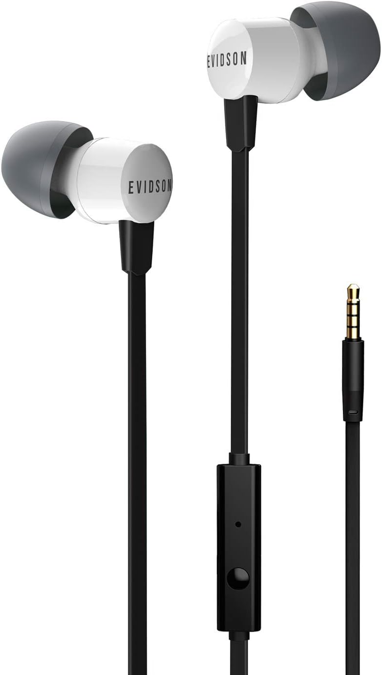 Vibe Wired in Ear Earphone with Mic (White)