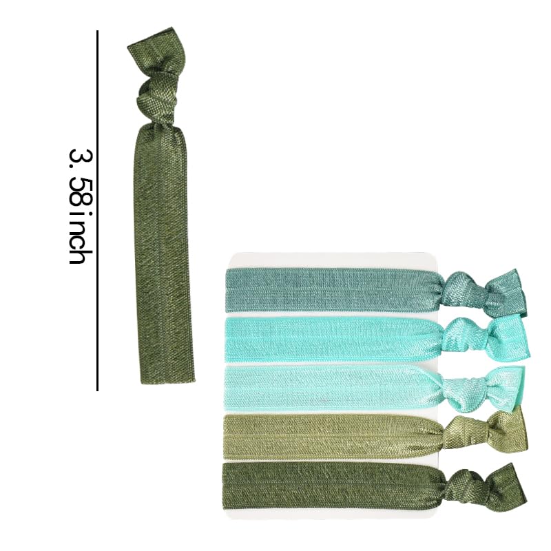 Sisadodo Knotted Hair Ties for Women, 10PCS Coloured Elastic Hair Ties for Girls & Teens, No Crease, Non-Slip - Image 4