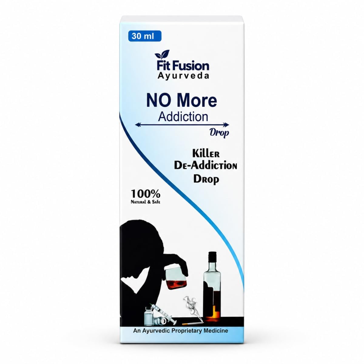 No More Addiction Drops 30 ml | Herbal De-Addiction Support for Self Control & Detox | Helps Reduce Urges, Restlessness Relief | Nasha Mukti Ayurvedic Drops | Men & Women-picture-10