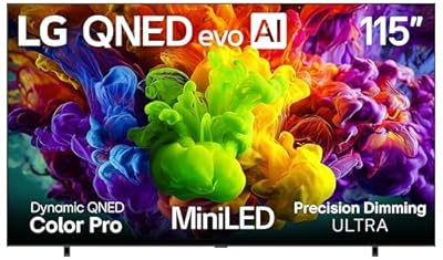 LG 115-Inch Class QNED Mini LED AI 4K QNED92B Smart TV (2026 Model)