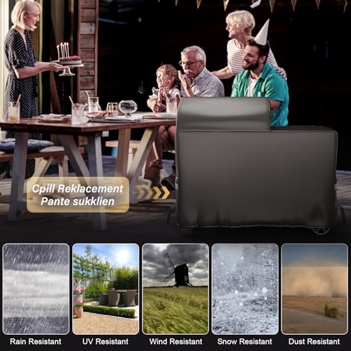 Image of Utheer Grill Cover for Traeger Woodridge BAC761 TFB86MLH, 600D Waterproof