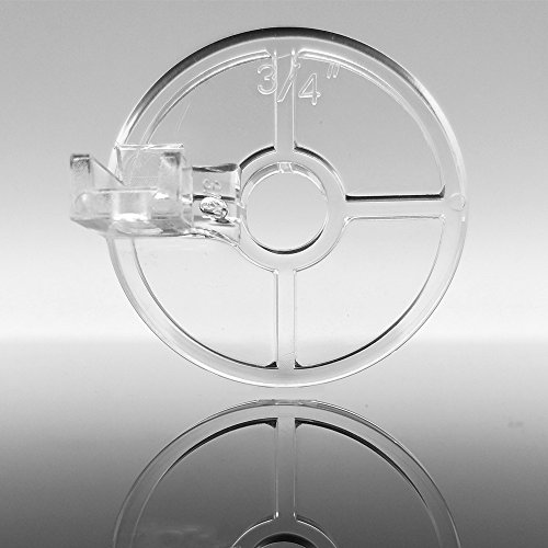 Pie para máquina de coser FQTANJU plástico claro 3/4" miniatura 3