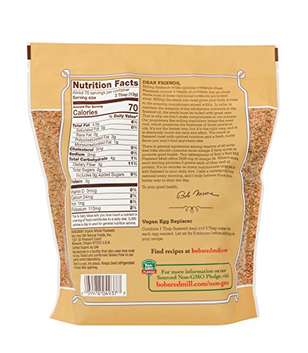 Image of Bob's Red Mill Organic Flaxseed Meal, 32oz (4 Pack)