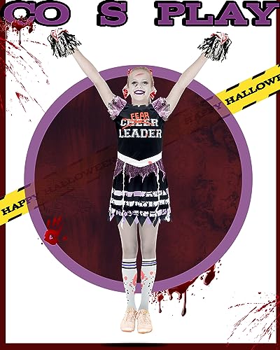 Disfraz de animadora zombie para niñas Halloween miniatura 2