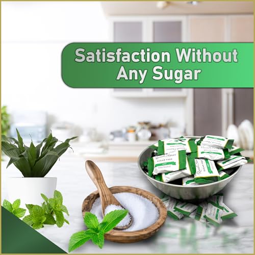 Image of Sugar Free Peppermint Patties - Dark Chocolate Mint Patties Sweetened with Stevia - Guilt-Free Zero Sugar Chocolate Candy for Diabetics & Keto - 1lb Bulk Pack Sugar-Free Candy Treats