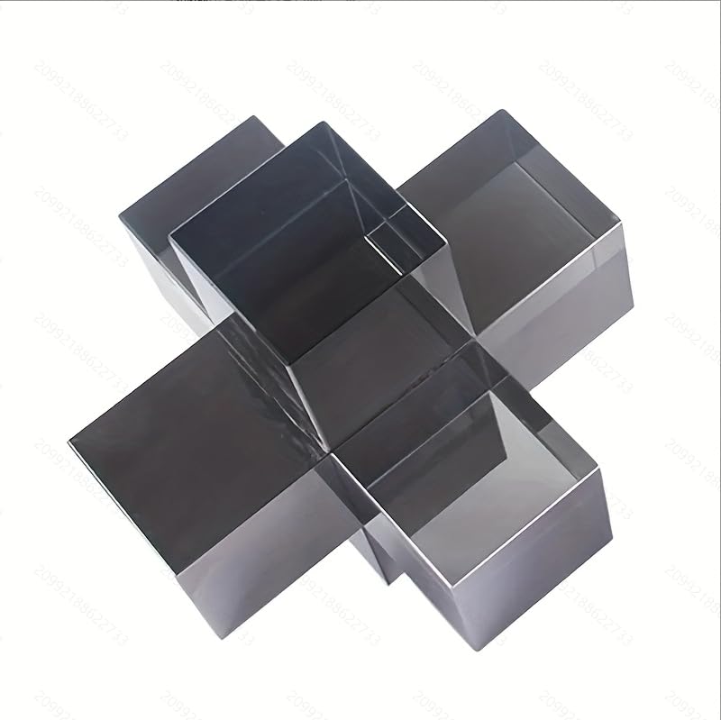 Estatua geométrica moderna minimalista de cristal negro