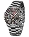 Produktbild WISHDOIT Herren Uhren Militär Sport Wasserdicht Chronograph Silber Edelstahl Armbanduhr Männer Schwarz Herrenuhr Luxus Markenuhren Analog Quarzuhr