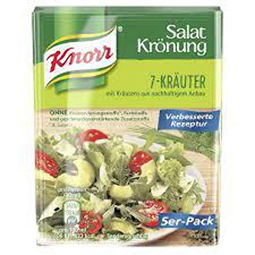 Knorr Salatkrönung 7-Kräuter für ein leckeres Salatdressing mit natürlichen Zutaten* 5 x 3 Portionen 14 Stück