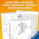 Vorschul-Rätselspaß für unterwegs - Rätselbuch ab 5 Jahre, Reisespiele für Kinder (Spiel & Spaß - Rätselblock)