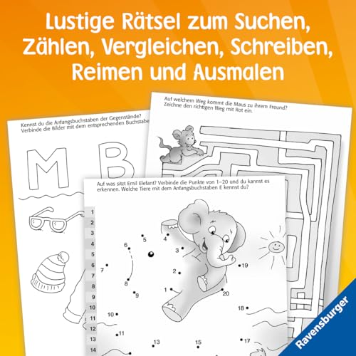 Vorschul-Rätselspaß für unterwegs - Rätselbuch ab 5 Jahre, Reisespiele für Kinder (Spiel & Spaß - Rätselblock)
