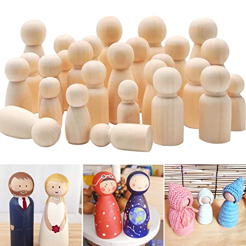 Wackelnder Holzmann - Bewegliches Holzmännchen Für Auto & Büro 8x4cm