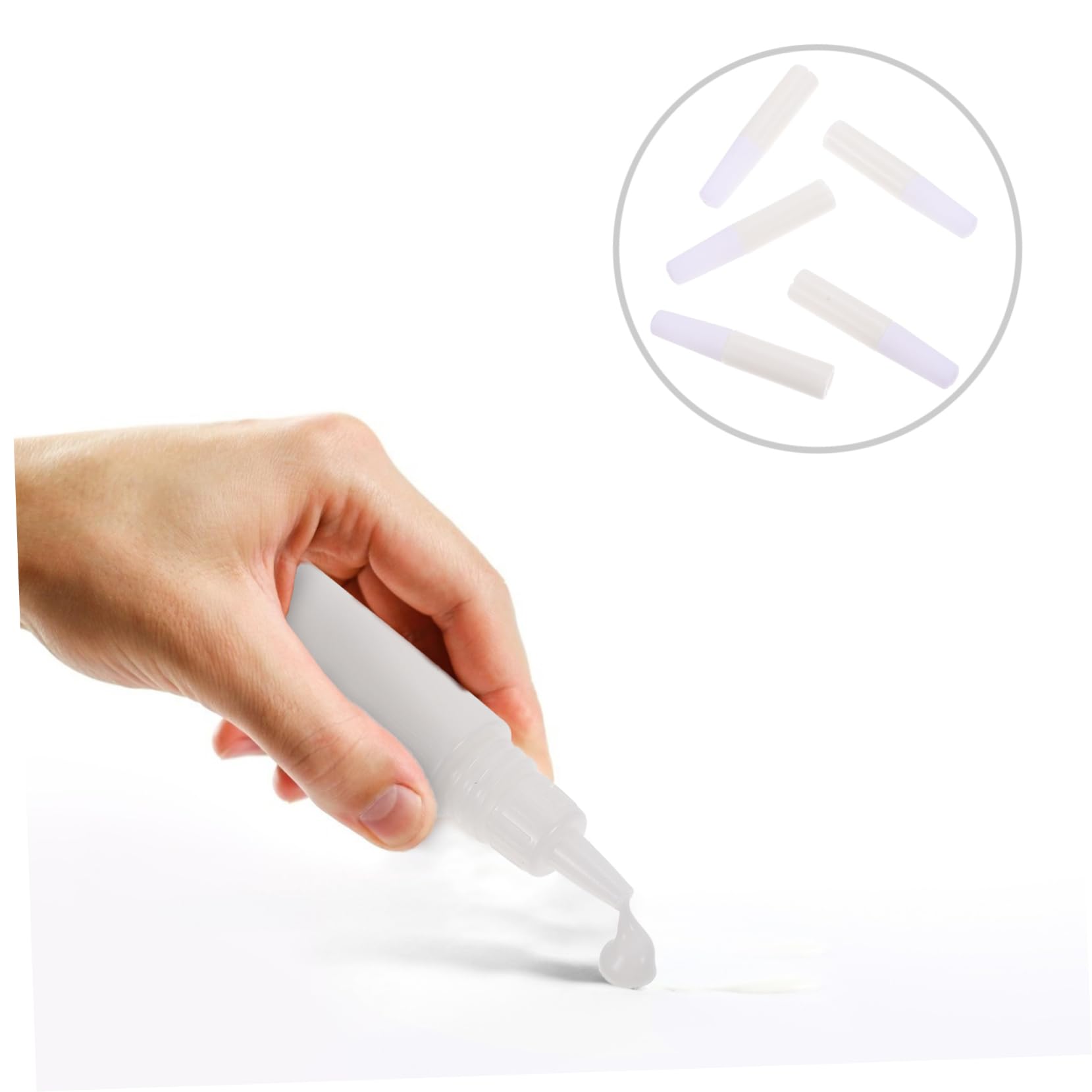 TEHAUX Pegamento Líquido Multifunción Para Manualidades 6ml Botella, Set De 50 Unidades, Color Transparente, Adecuado Para Modelos y Proyectos Diy Casa
