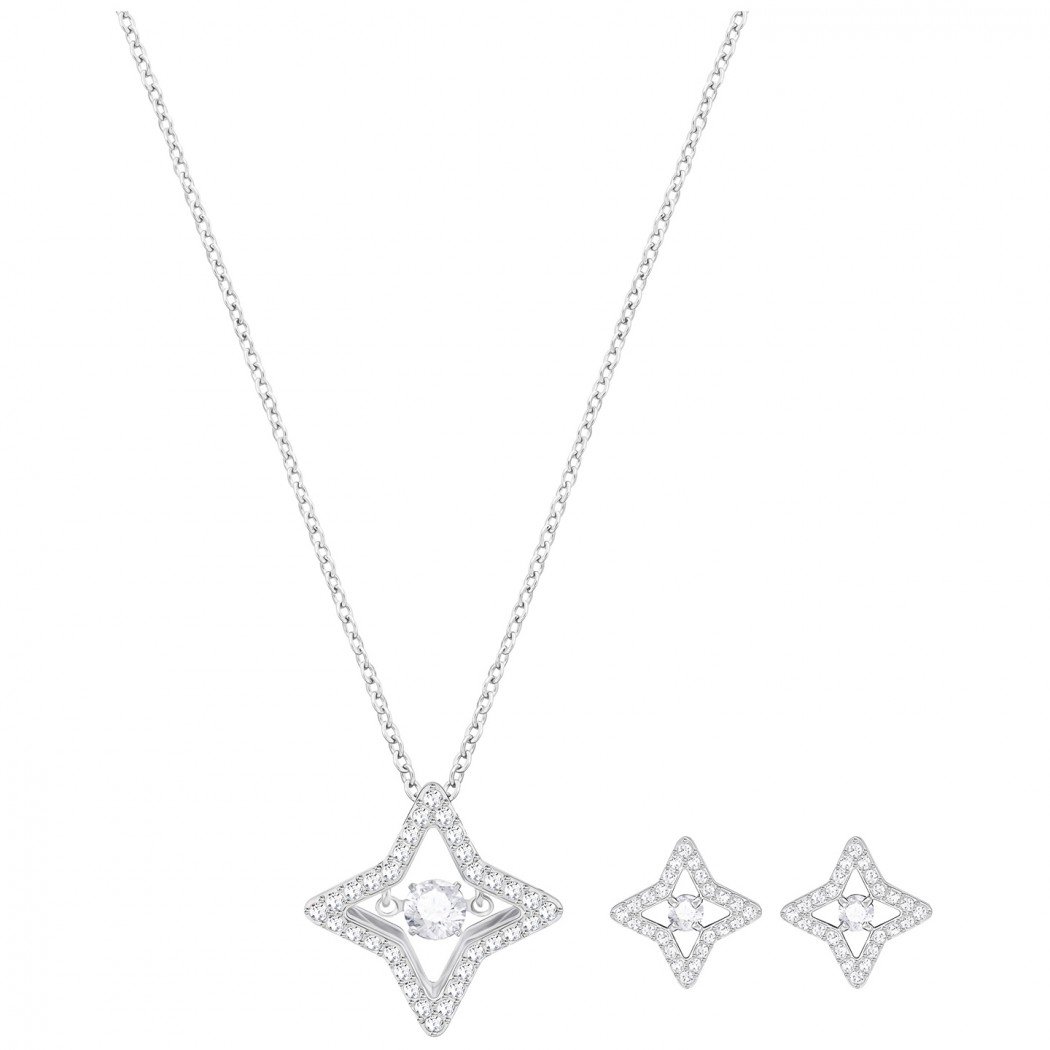 Swarovski Damen-Schmuck-Sets Edelstahl 5349667