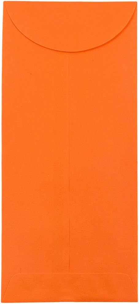 JAM PAPER Sobres de colores #12 Policy Business - 4 34 x 11 - Naranja reciclado - Paquete de 50 unidades