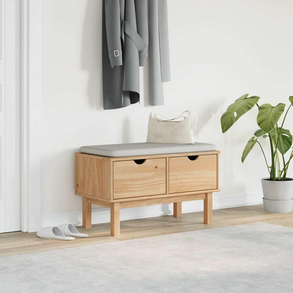 Banco OTTA 80 x 40 x 45 cm madera maciza de pino