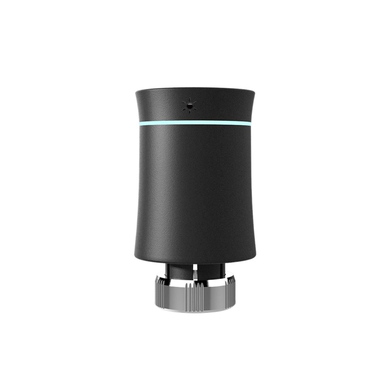 Tuya Radiator Actuator Valve Smart Programmable Thermostat Temperature Heater Voice Control(Valve black)