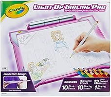 Crayola Light Up Tracing Pad Pink, Gifts for Girls & Boys, Age 6, 7, 8, 9