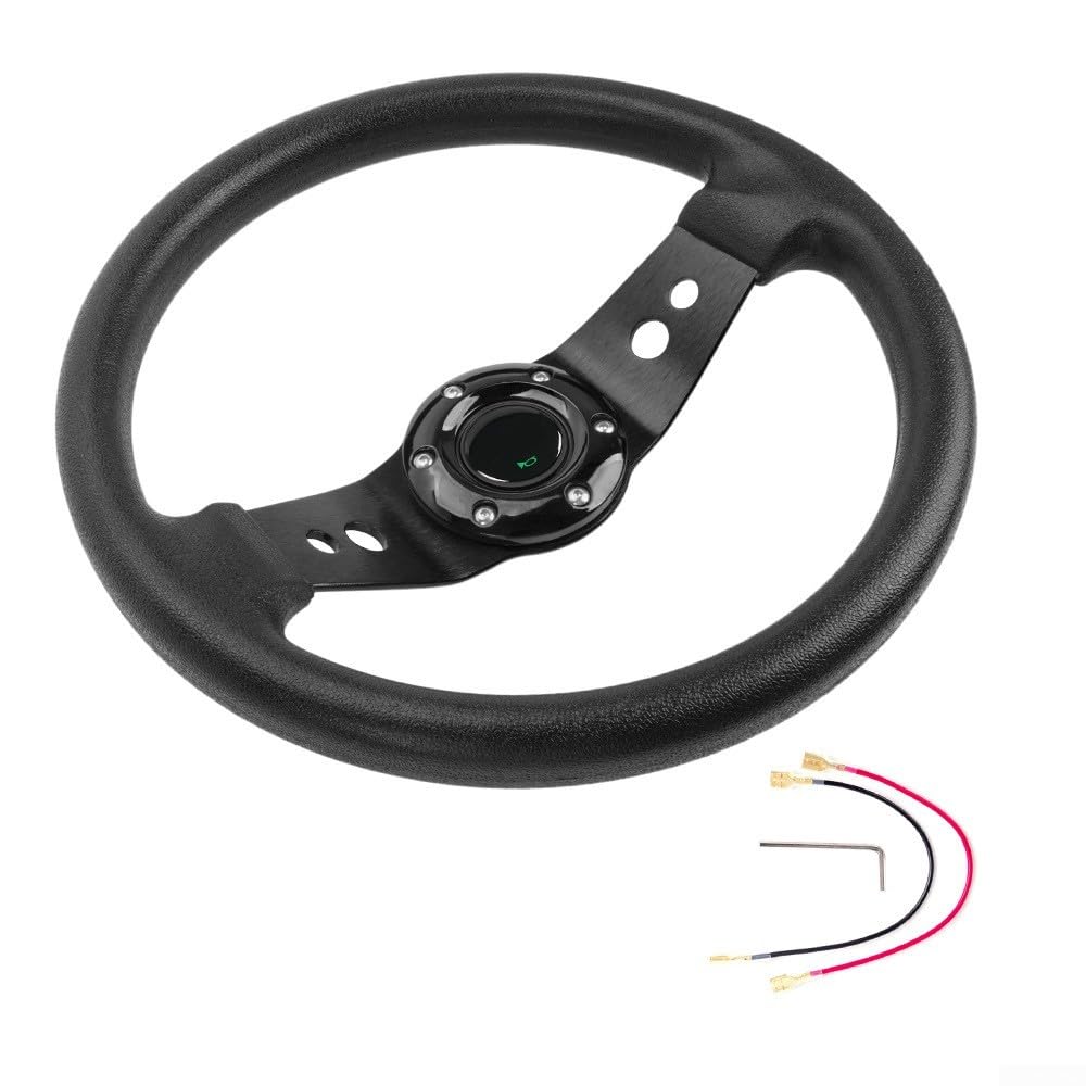 Volante da corsa, 13 pollici, 320 mm, controller di gioco rotondo per auto, simulatore di guida per PC, per PS4, XBOX, accessori per giochi di corse ARCADE (nero)