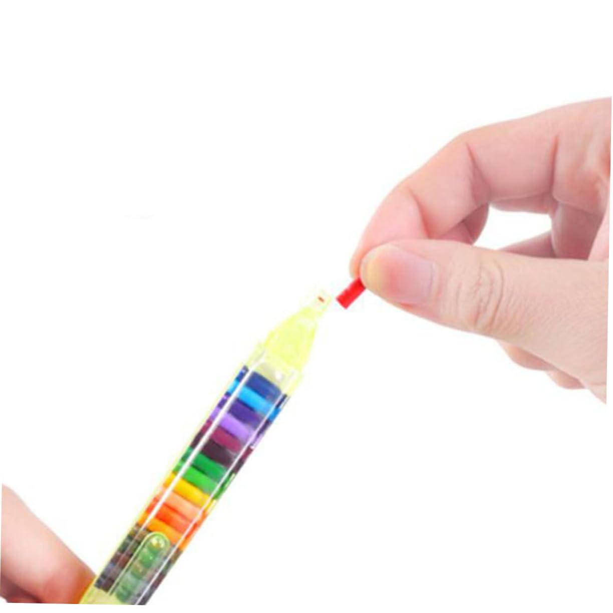 BELLIFFY 12pcs 20 Colors Paintbrush Refillable Drawing Pen Washable Crayons Versatile for Coloring Painting and Scrapbooking