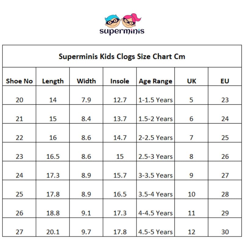 superminis Unisex Clogs/Mules/Sandals, Indoor & Outdoor Shoes for Boys & Girls 6 51rDQZNGTPL
