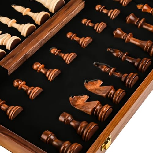 Échecs en bois de qualité supérieure pliable contre les écrans - 5