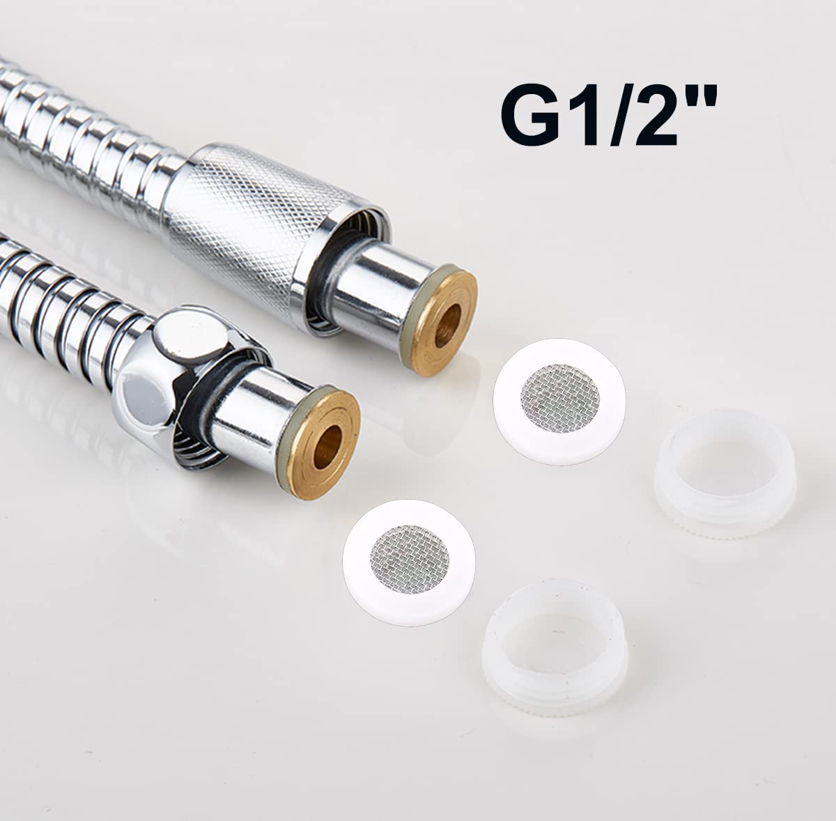 Qrity 20PCS Flat Gasket Sealing Ring, 19mm Hose Washers with Filter Net Sealing Ring - Image 2