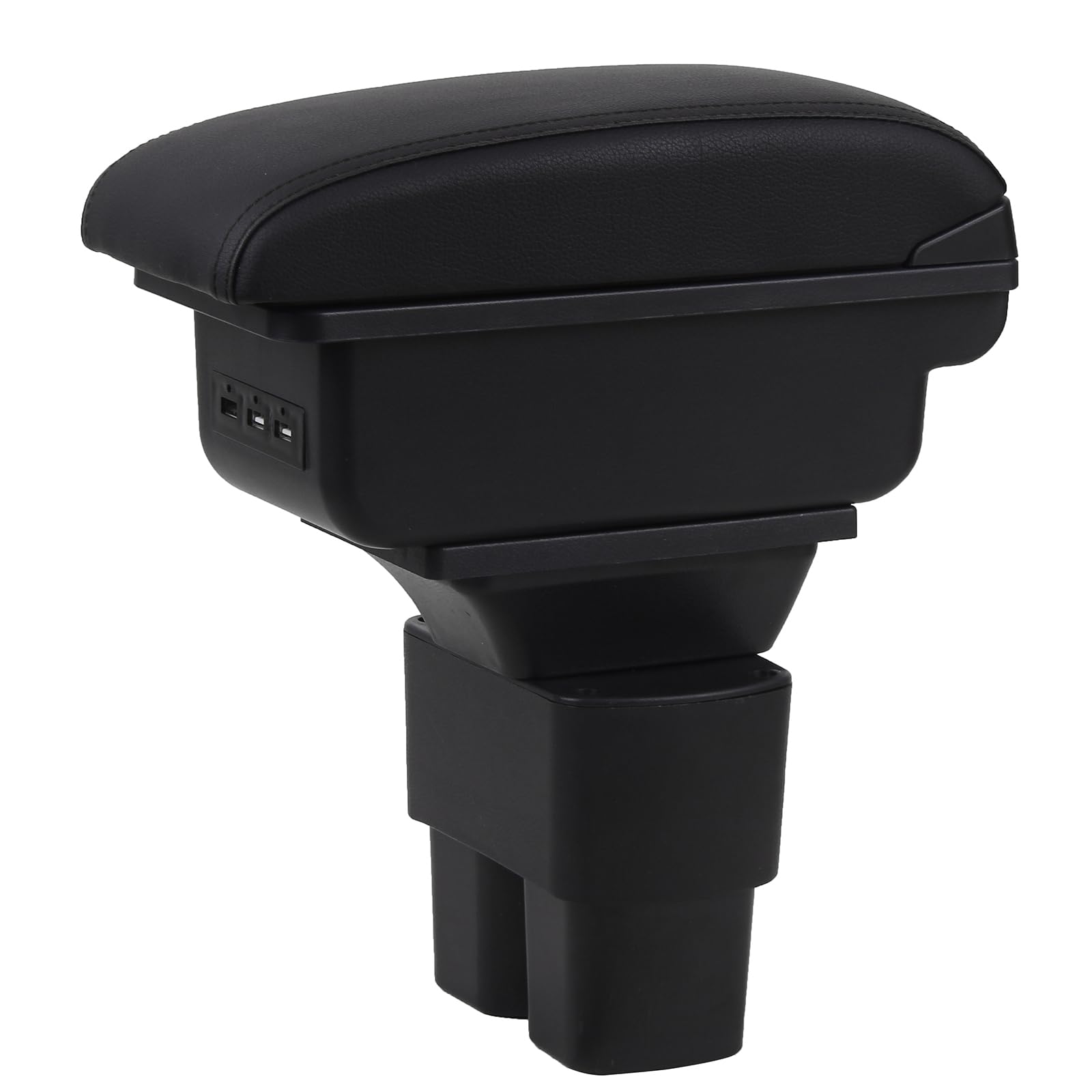 YJYWZH Auto Braccioli per Nissan NV200 Evalia 2010-2017 Bracciolo Bracciolo Doppio Strato Scatola Portaoggetti Console Centrale Interna with 3 USB Charging Port