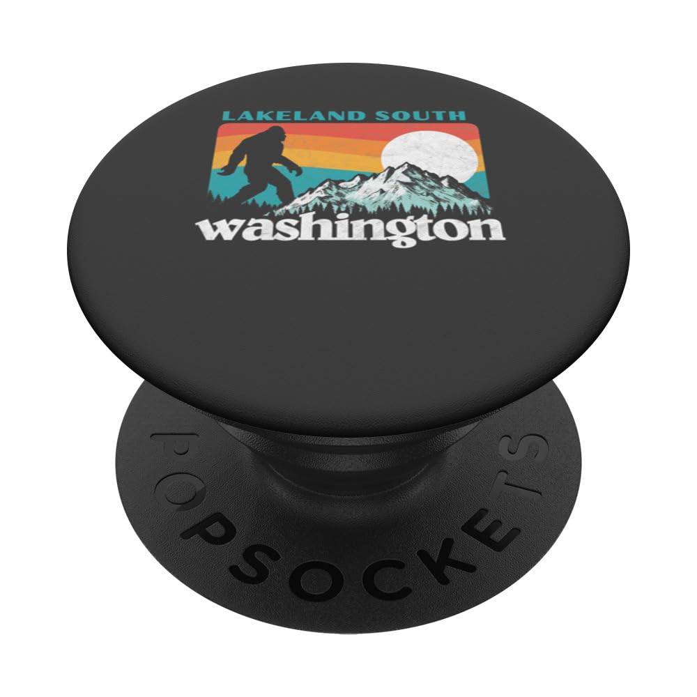 Lakeland South Washington Retro 80s Bigfoot PopSockets Swappable PopGrip