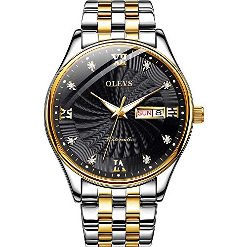 Image of OLEVS Men's Watches Analog Quartz Chronograph Dress Watch Multifunctional Stainsteel Steel Waterproof Classic Original Watch for Man