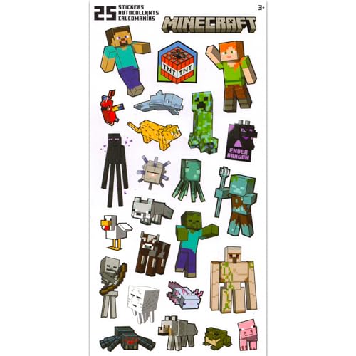 12 Minecraft Sticker Sheets (300pcs)