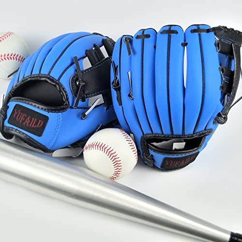 Yufaild | Want T - Ball Baseball Softball Kids Baseball Glove Gift Outfield Infield Ages 3-14 | Size 8.5"-11.5"(Blue, 8.5In) #TOP7