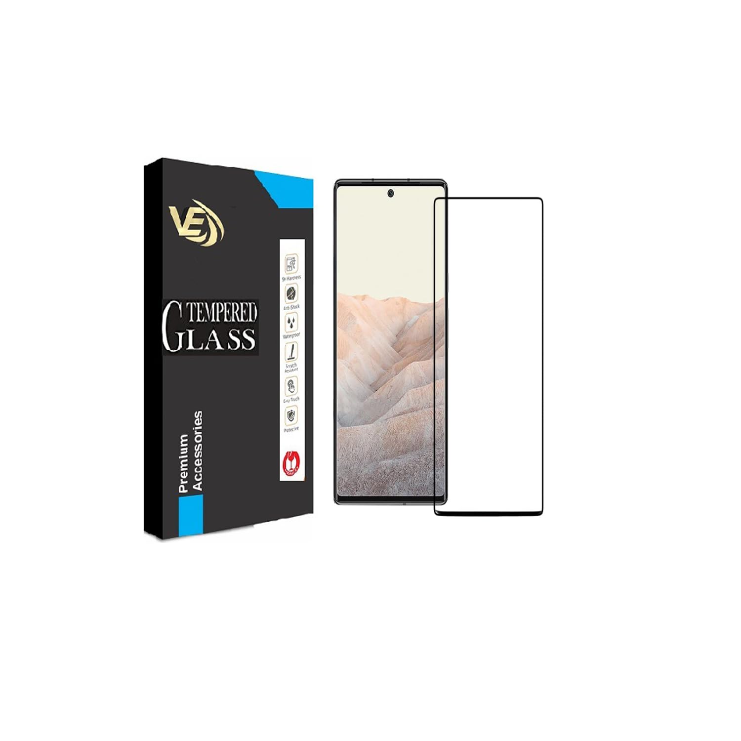 VILLA Google Pixel 6 Tempered Glass | Screen Protector Full HD Quality Tempered Glass Anti-Scratch Edge to Edge Coverage (B0CKZZTHRS) Amazon Price History, Amazon Price Tracker
