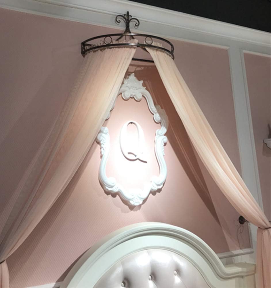 HOMEJYMADE Princess Crown Bed Canopies,Mosquito net Bed Canopy for Girls Bedding Hanging Decoration-A
