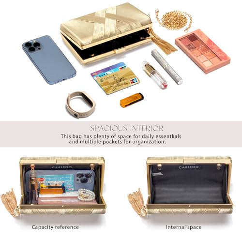 Image of CARIEDO Women's Evening Handbag Clutch Bridal Purse for Wedding Prom Night Out Party