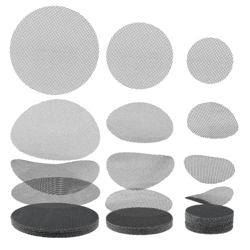 GREGICH Bonsai Mesh for Plant Pot Drainage Screen 2 3 4 Inch Assorted Sizes, 100 Pcs Plastic Round...