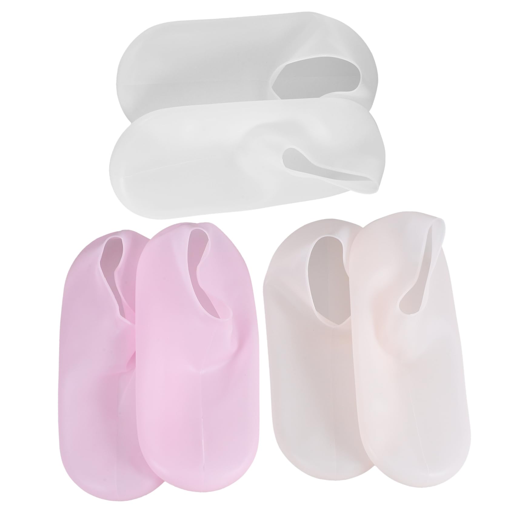 Beatifufu 3pairs Silicone Foot Covers Lotion Absorbing Socks for Foot Care Moisturizing Liners for Spa Salon Present for Family