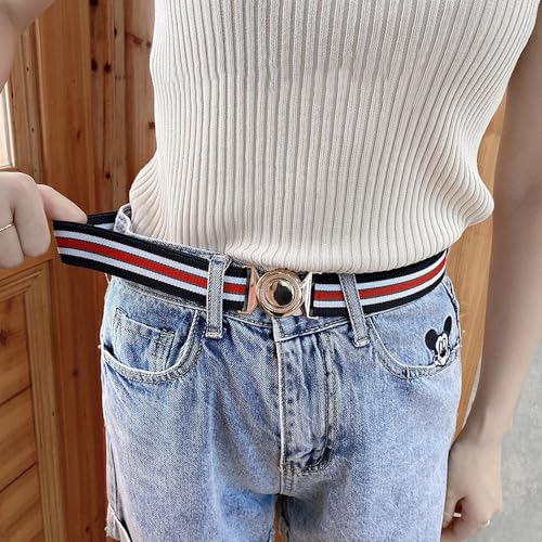 Stretch Elastic Waist Belt with Buckle - Women/Men Adjustable Jean Belt for Jeans, Dresses & Blouse3