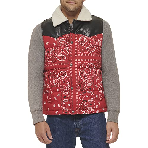Image of Levi's Men's Levi's Men's Out West Mixed Media Puffer Vest